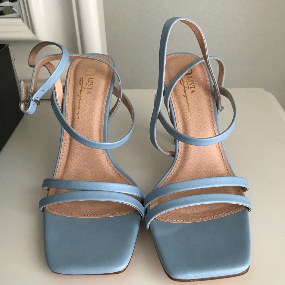 Baby/Light Blue Strappy Heels